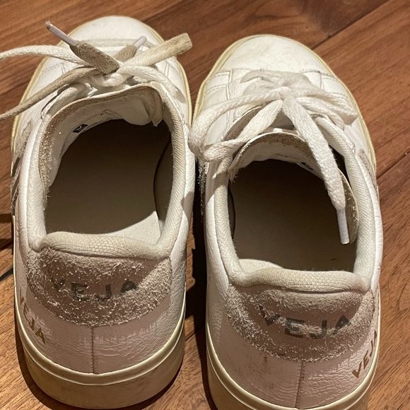 ‼️SOLD‼️VEJA CAMPO CHROMEFREE LEATHER WHITE NATURAL - Picture 11 of 12